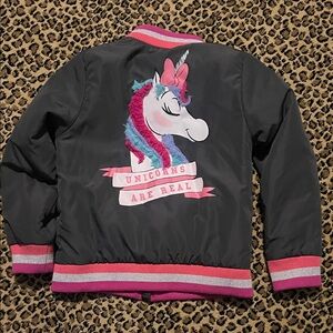 Disney Girls 7-8 Unicorn Jacket